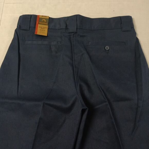 Brahma Men's Work Tough Pants Size 34x32 Blue Relaxed Fit - Picture 7 of 7